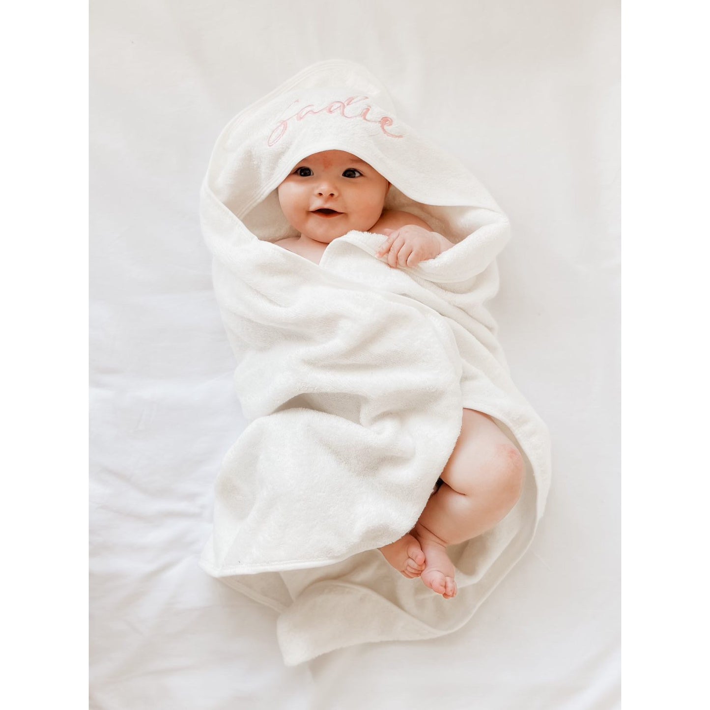 Personalised White Hooded Towel