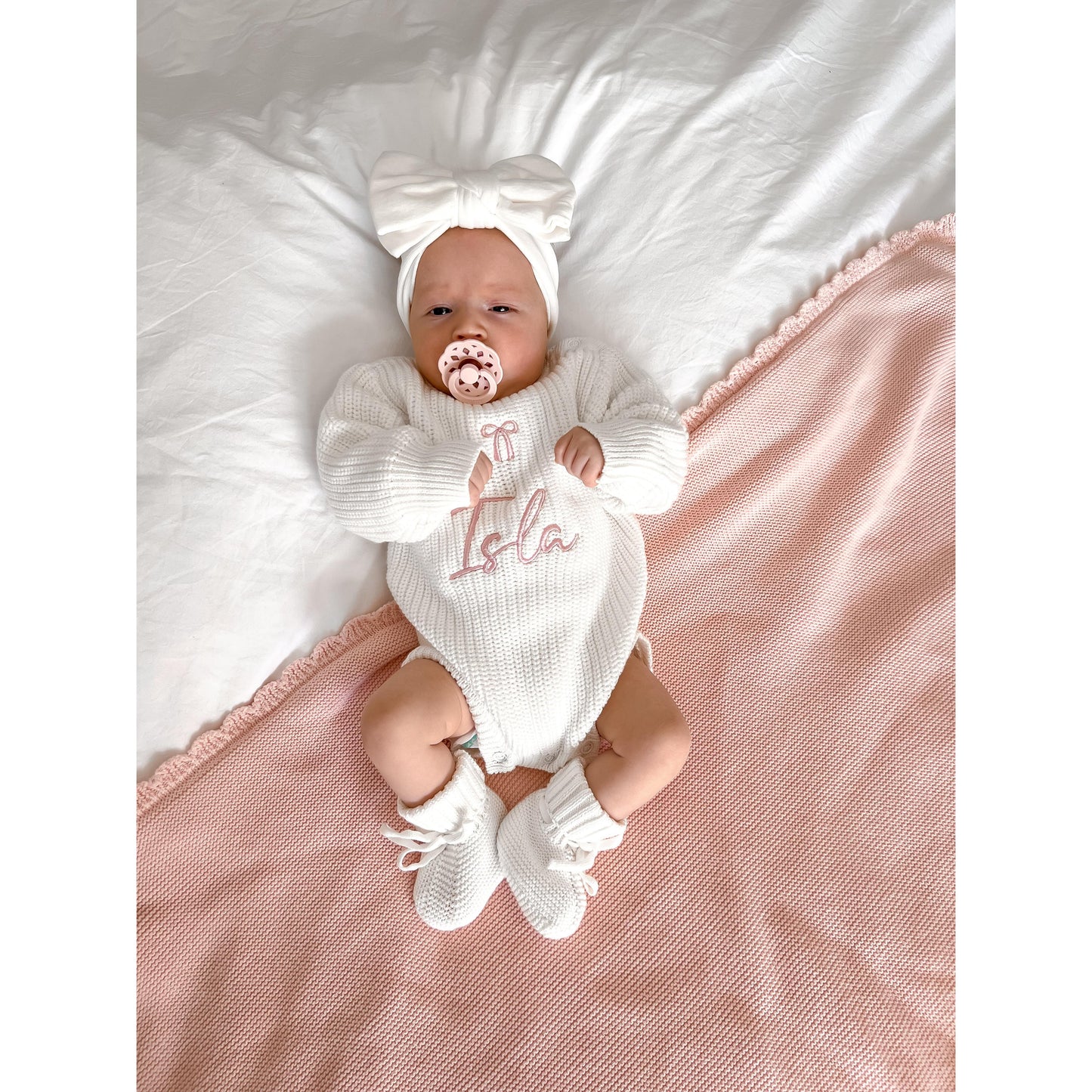 Bow Chunky Knit Set