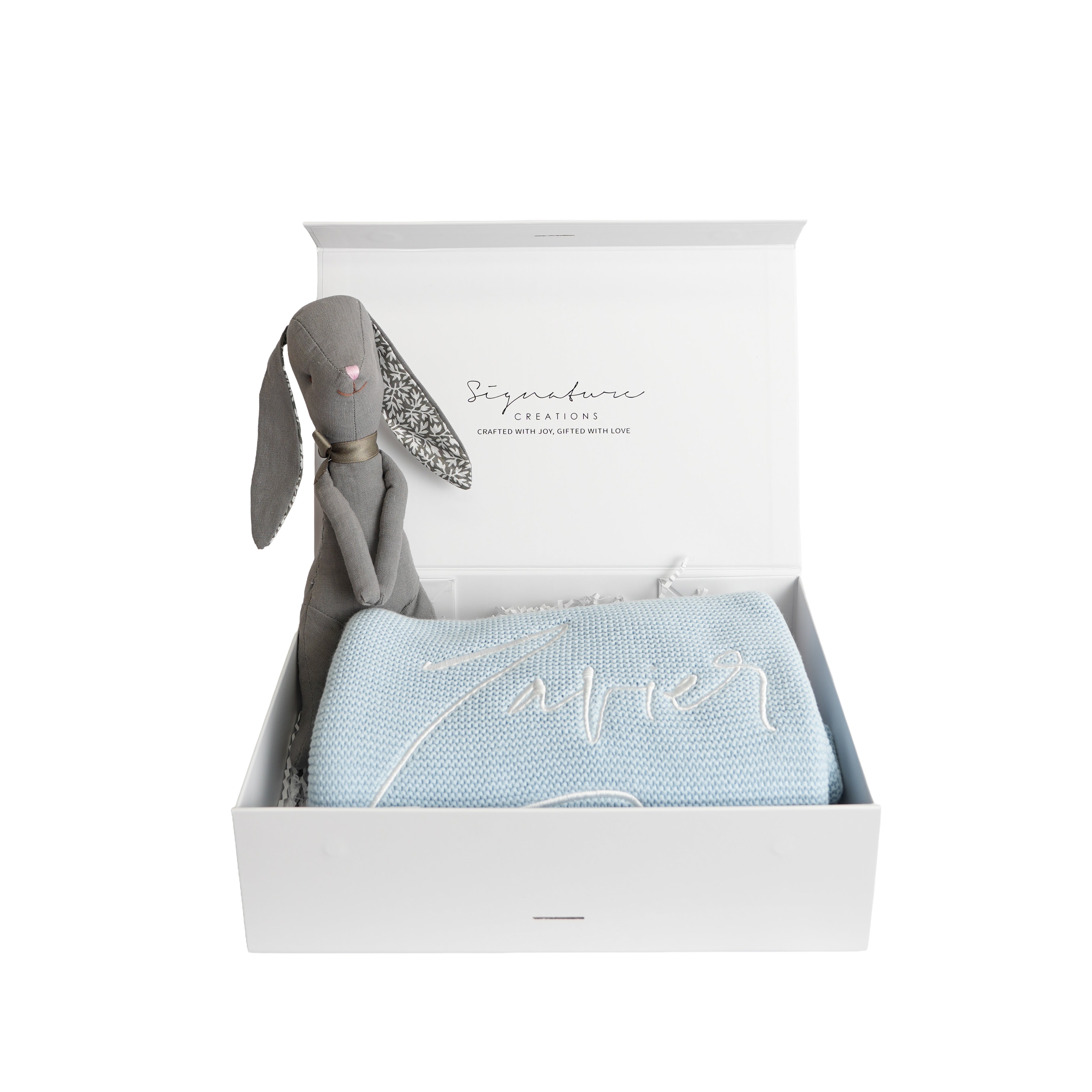 Baby gift box with curated items for newborn and baby gifting