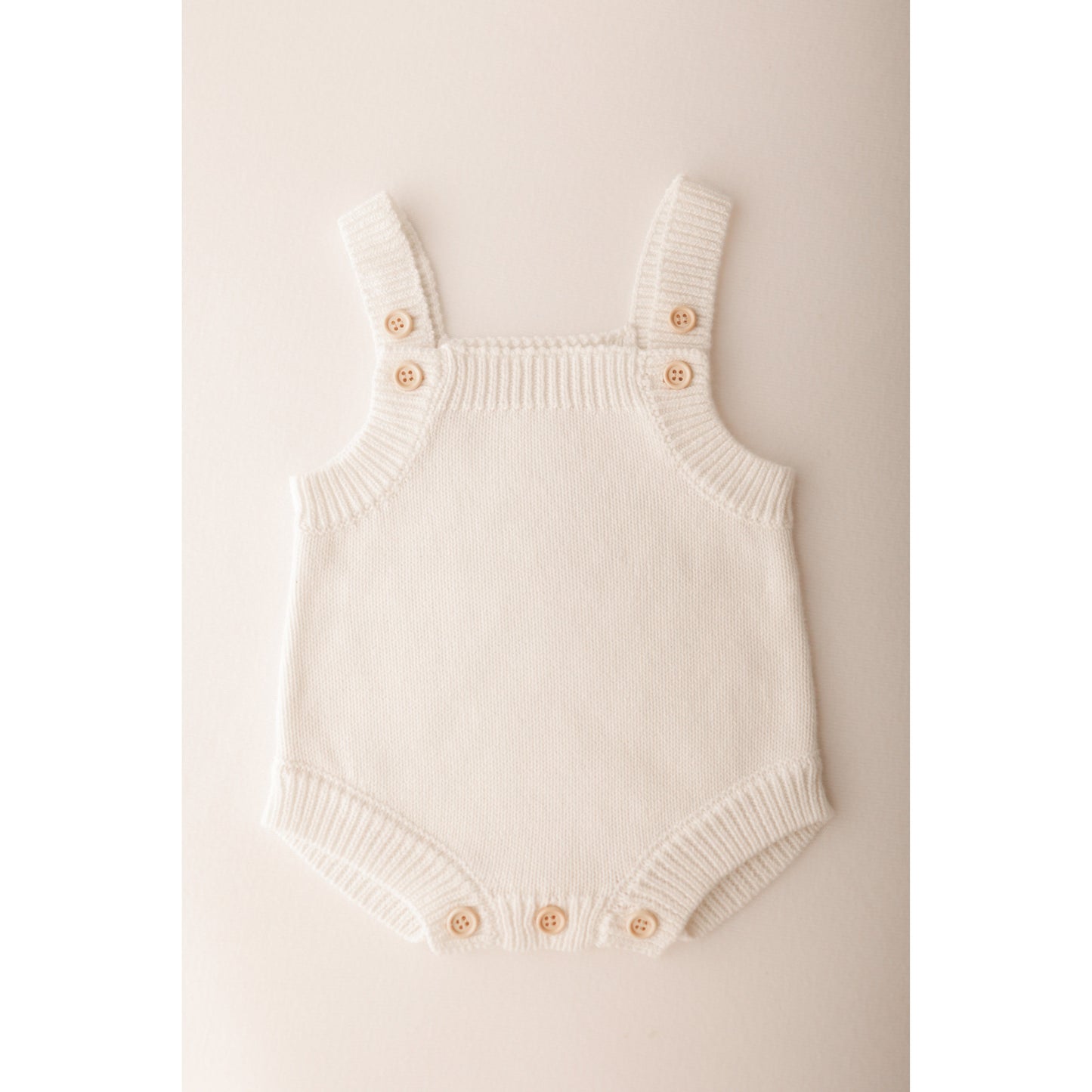 Knit Romper- Milk