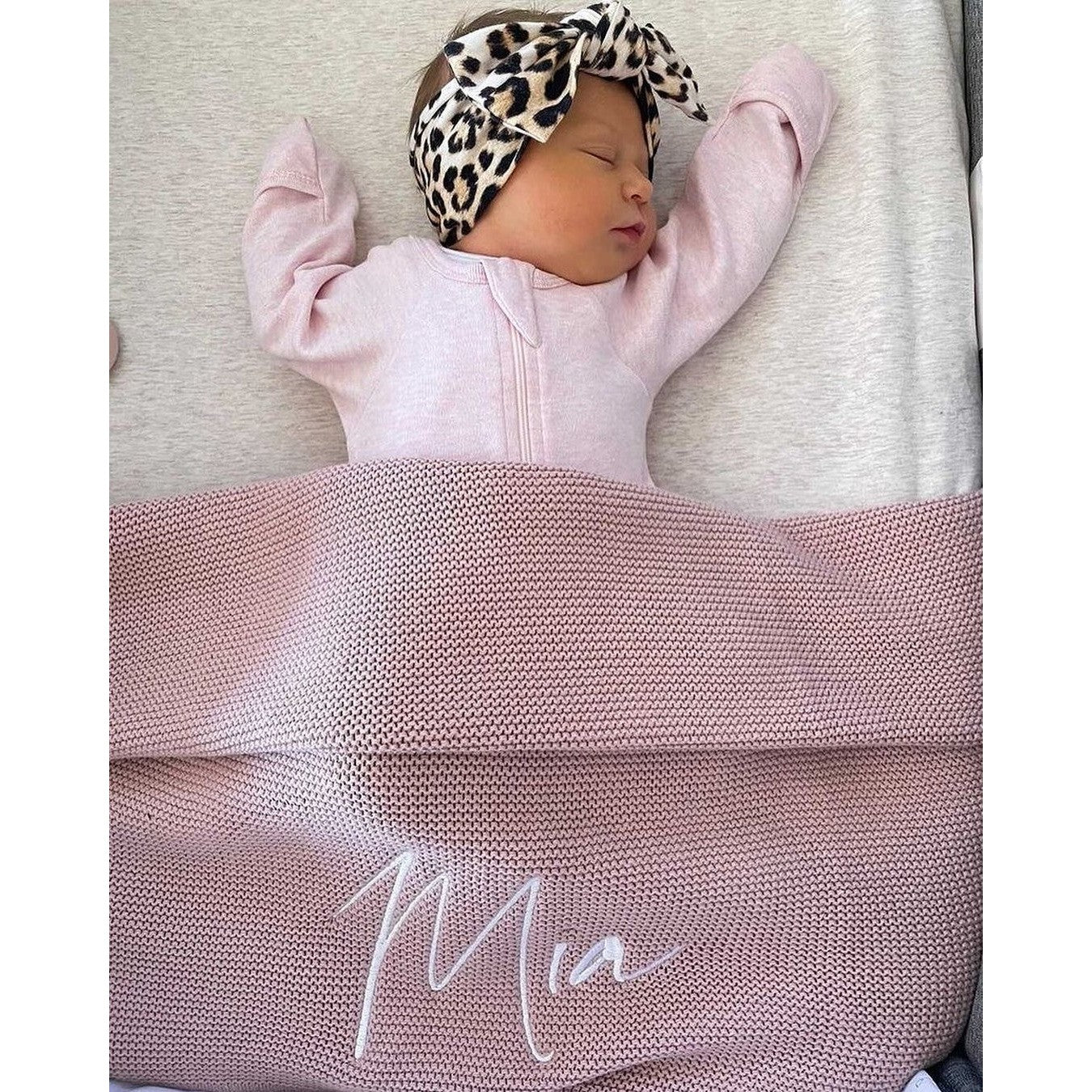 Personalised clearance pink blanket