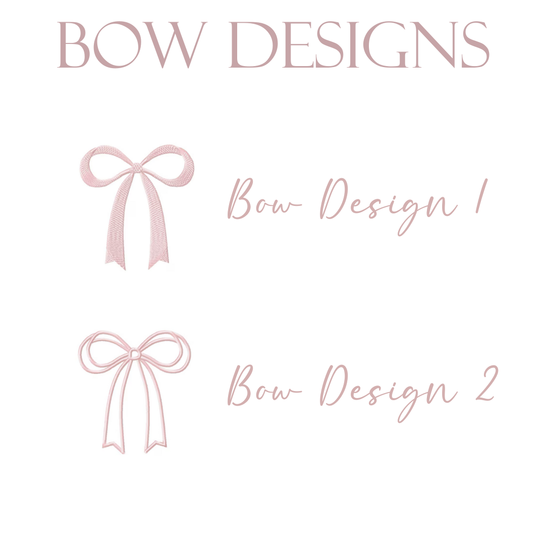 Bow Personalised Baby Blanket