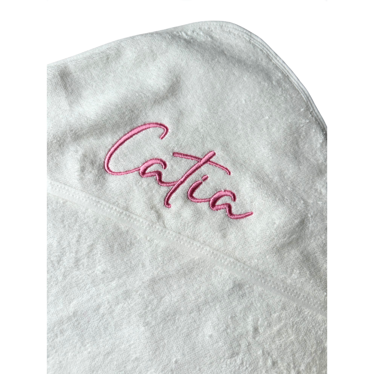 Personalised White Hooded Towel