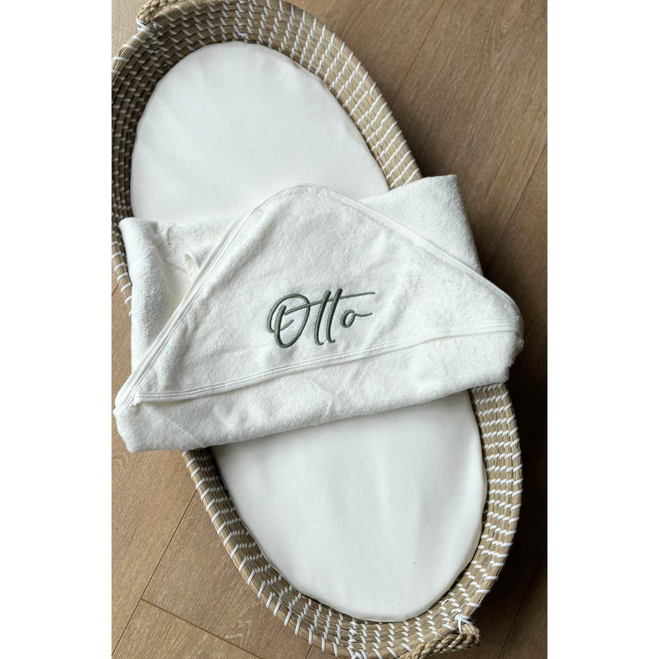 Personalised White Hooded Towel