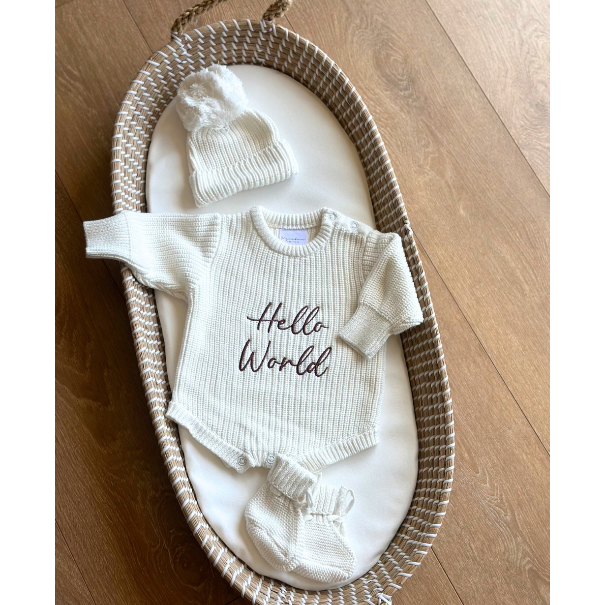 'Hello World' Romper Set