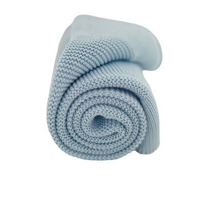 Personalised Knit Blanket - Pale Blue