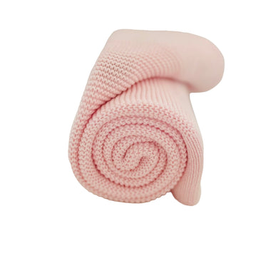 Personalised Knit Blanket - Pale Pink