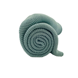 Personalised Knit Blanket - Sage Green