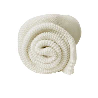 Personalised Knit Blanket - White